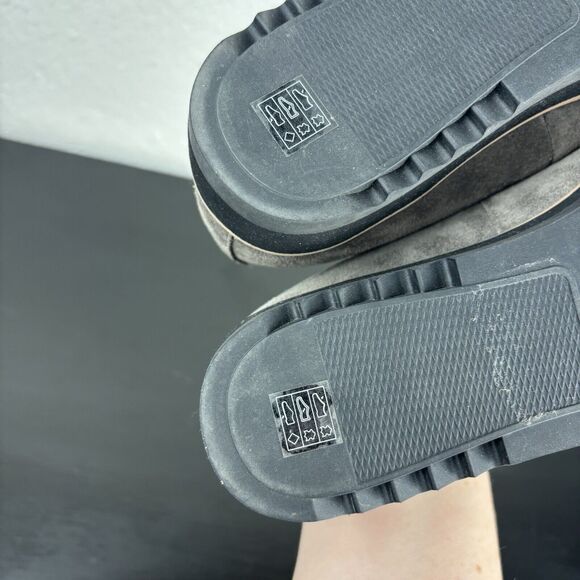 EILEEN FISHER Embrace Size 7 Gray Suede Slip on loafers New - Picture 10 of 12